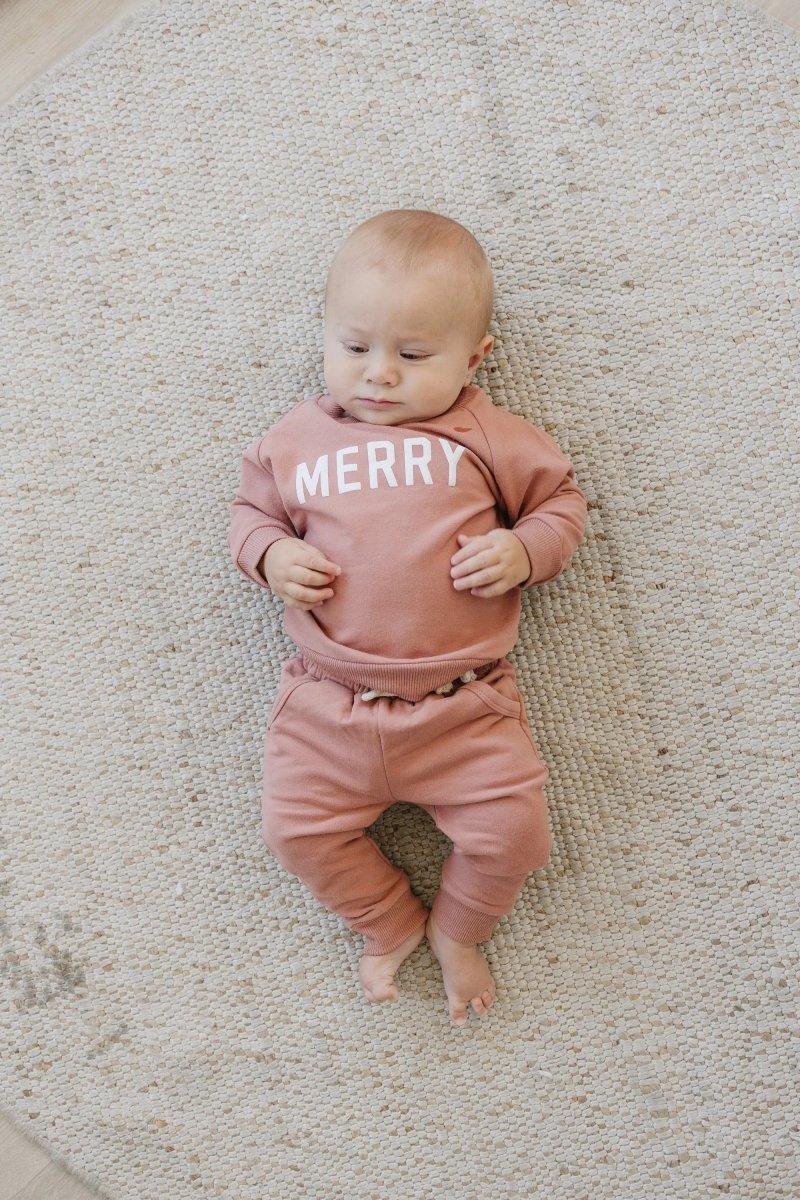 Little Joy Co. Merry Organic Cotton 2pc Jogger Set - Everetts Place Boutique - 