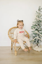 Little Joy Co. Merry Organic Cotton Crewneck Sweatshirt - Natural - Everetts Place Boutique - 