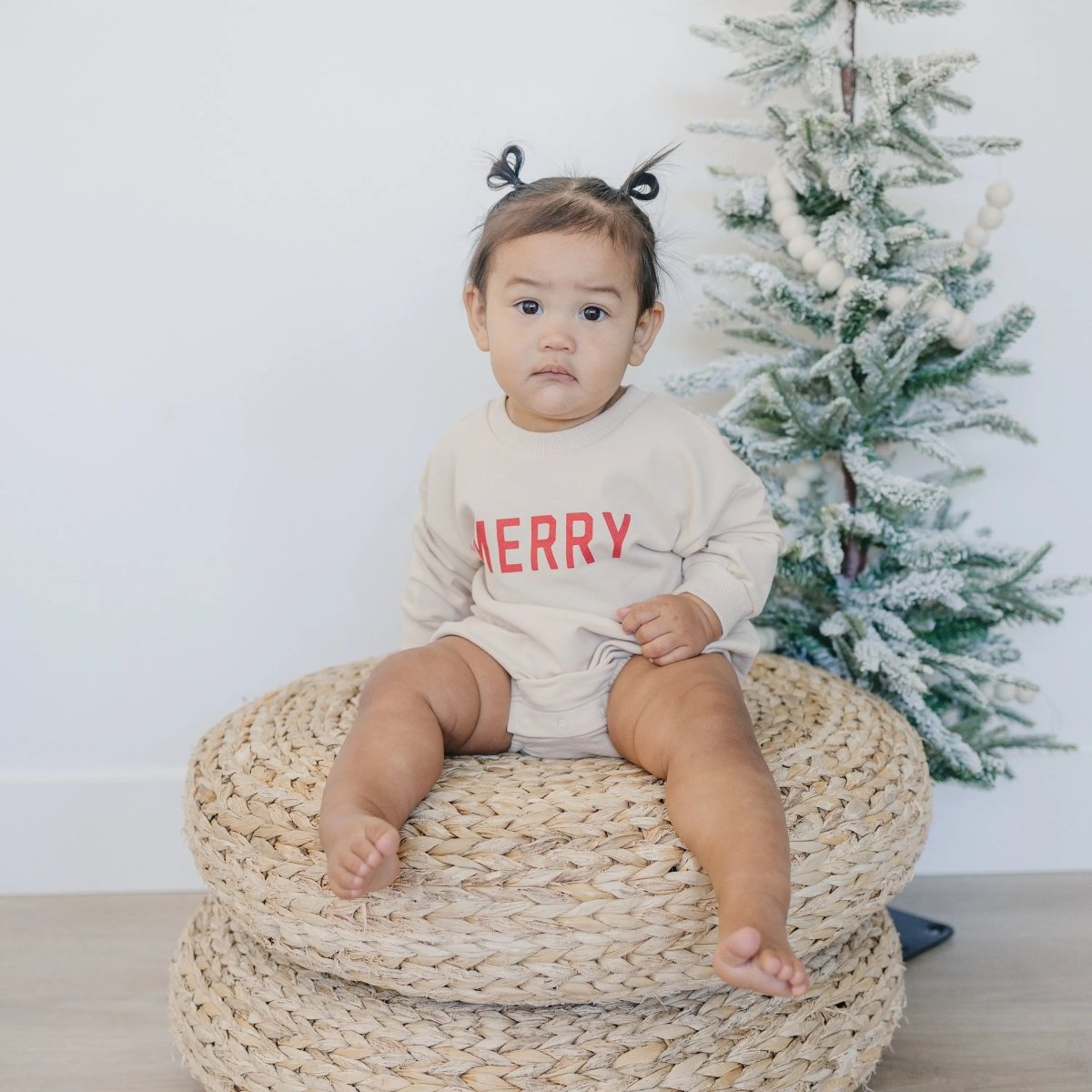 Little Joy Co. Merry Organic Cotton Sweatshirt Romper - Everetts Place Boutique - 
