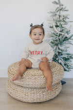 Little Joy Co. Merry Organic Cotton Sweatshirt Romper - Everetts Place Boutique - 