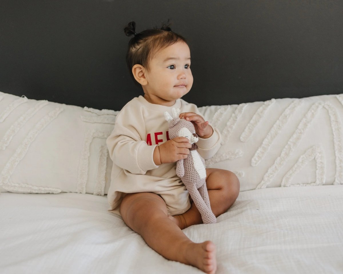 Little Joy Co. Merry Organic Cotton Sweatshirt Romper - Everetts Place Boutique - 