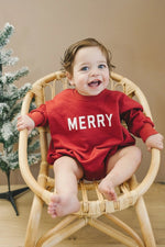 Little Joy Co. Merry Sweatshirt Romper - Everetts Place Boutique - 