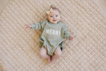 Little Joy Co. Merry Sweatshirt Romper - Everetts Place Boutique - 