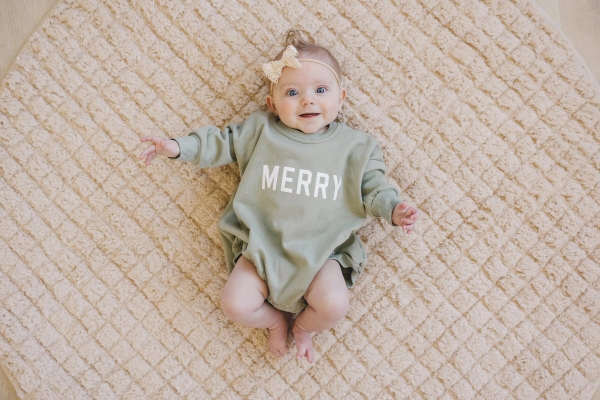 Little Joy Co. Merry Sweatshirt Romper - Everetts Place Boutique - 