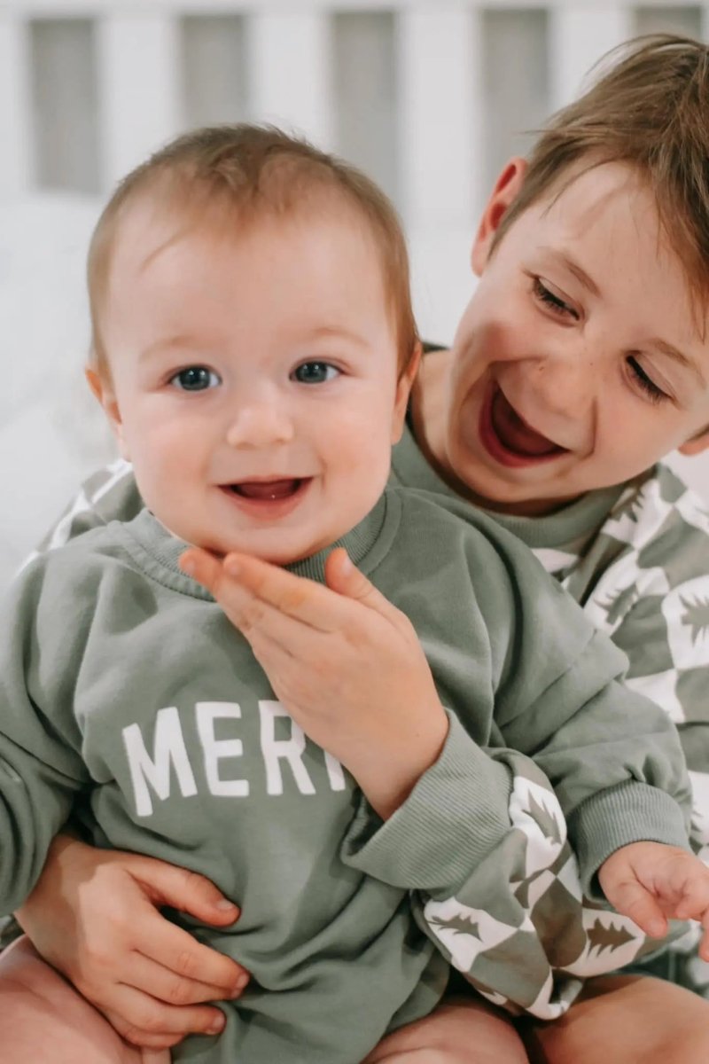 Little Joy Co. Merry Sweatshirt Romper - Everetts Place Boutique - 