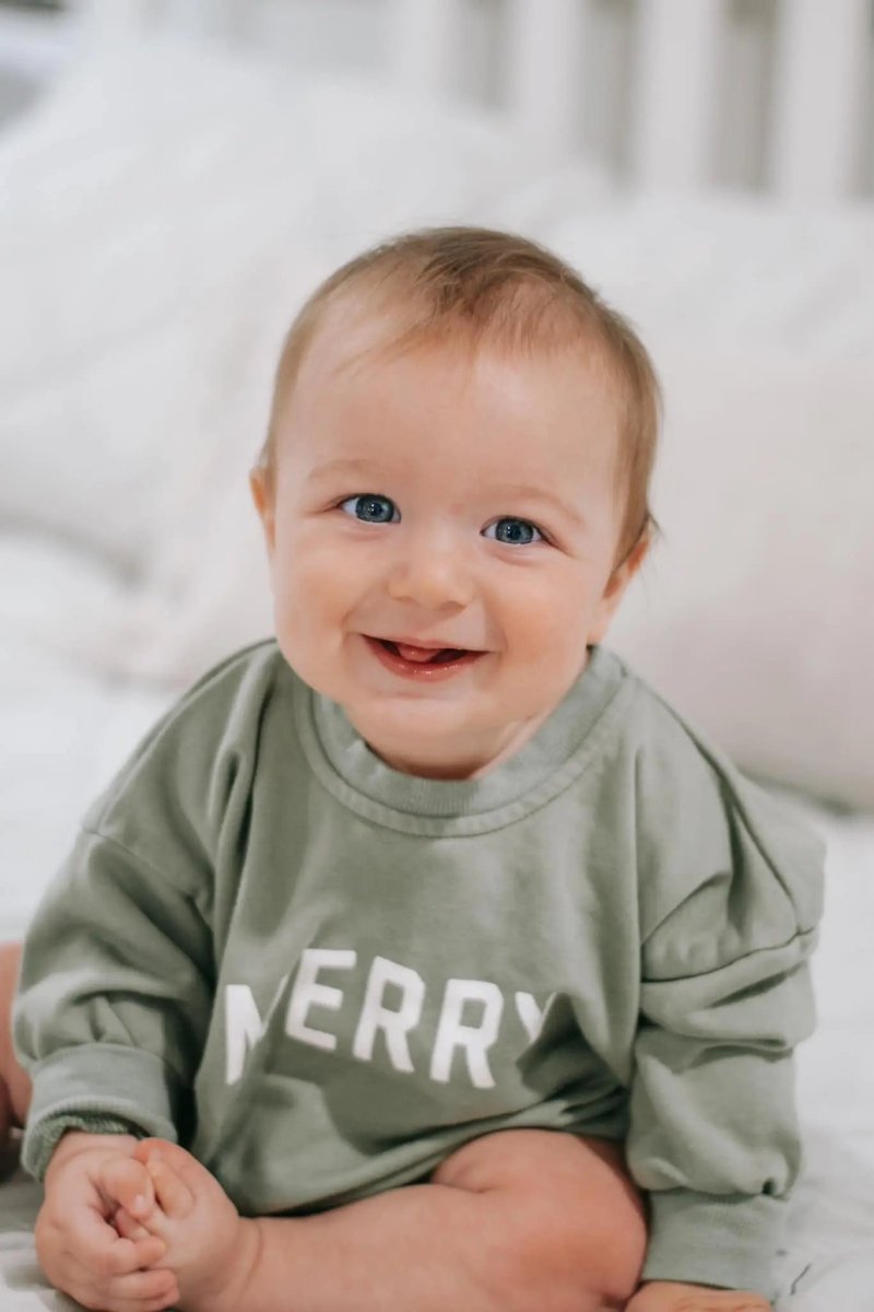 Little Joy Co. Merry Sweatshirt Romper - Everetts Place Boutique - 