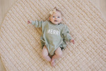 Little Joy Co. Merry Sweatshirt Romper - Everetts Place Boutique - 
