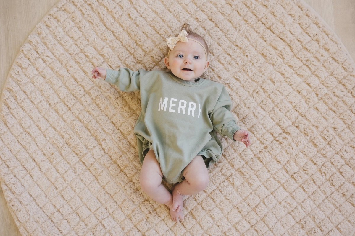 Little Joy Co. Merry Sweatshirt Romper - Everetts Place Boutique - 
