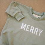 Little Joy Co. Merry Sweatshirt Romper - Everetts Place Boutique - 