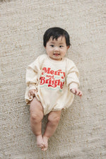 Little Joy Co. Merry and Bright Christmas Sweatshirt Romper - Everetts Place Boutique - 