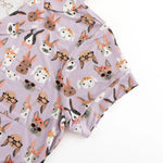 Dreamlet Midsummer Bunnies Womens Bamboo Short Sleeve Pajama Set - Apparel & Accessories > Clothing > Sleepwear & Loungewear Women's PJs