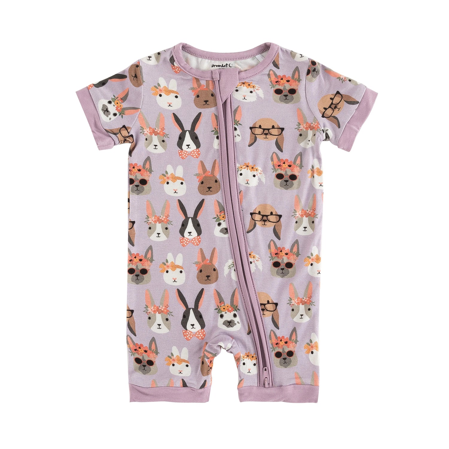 Dreamlet Midsummer Bunnies Romper Dreamlet Bamboo Comfort Fit - Apparel & Accessories > Clothing > Baby & Toddler Clothing > Baby & Toddler Sleepwear Romper