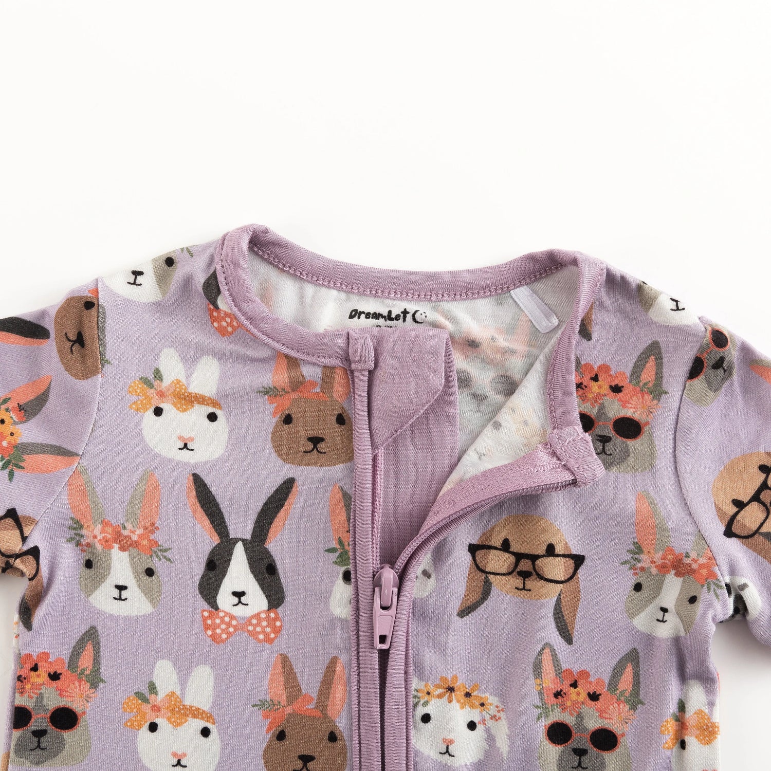 Dreamlet Midsummer Bunnies Romper Dreamlet Bamboo Comfort Fit - Apparel & Accessories > Clothing > Baby & Toddler Clothing > Baby & Toddler Sleepwear Romper