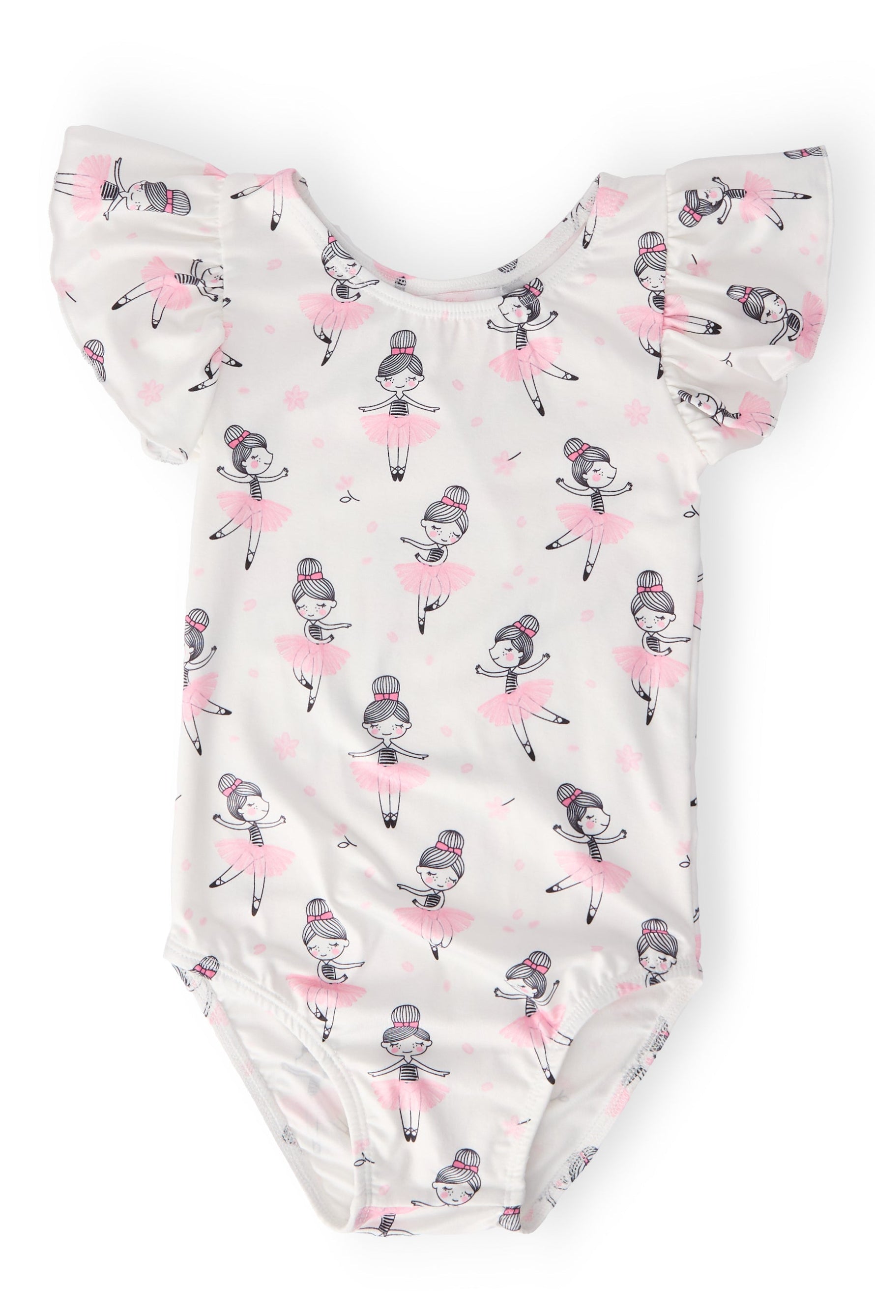 Mila And Rose Ballerina Flutter Sleeve Leotard For Girls Mila & Rose ® Everetts Place: Online Boutique