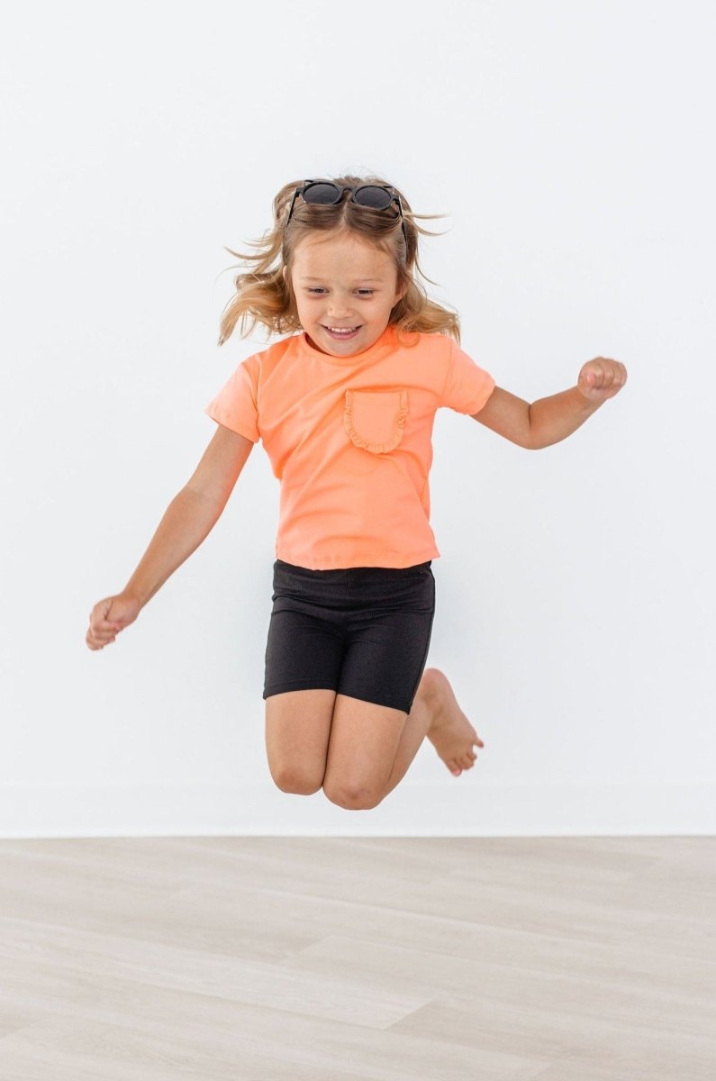 Mila & Rose ® Mila And Rose Black Twirl Shorts High Waisted Layering - Everetts Place Boutique - 