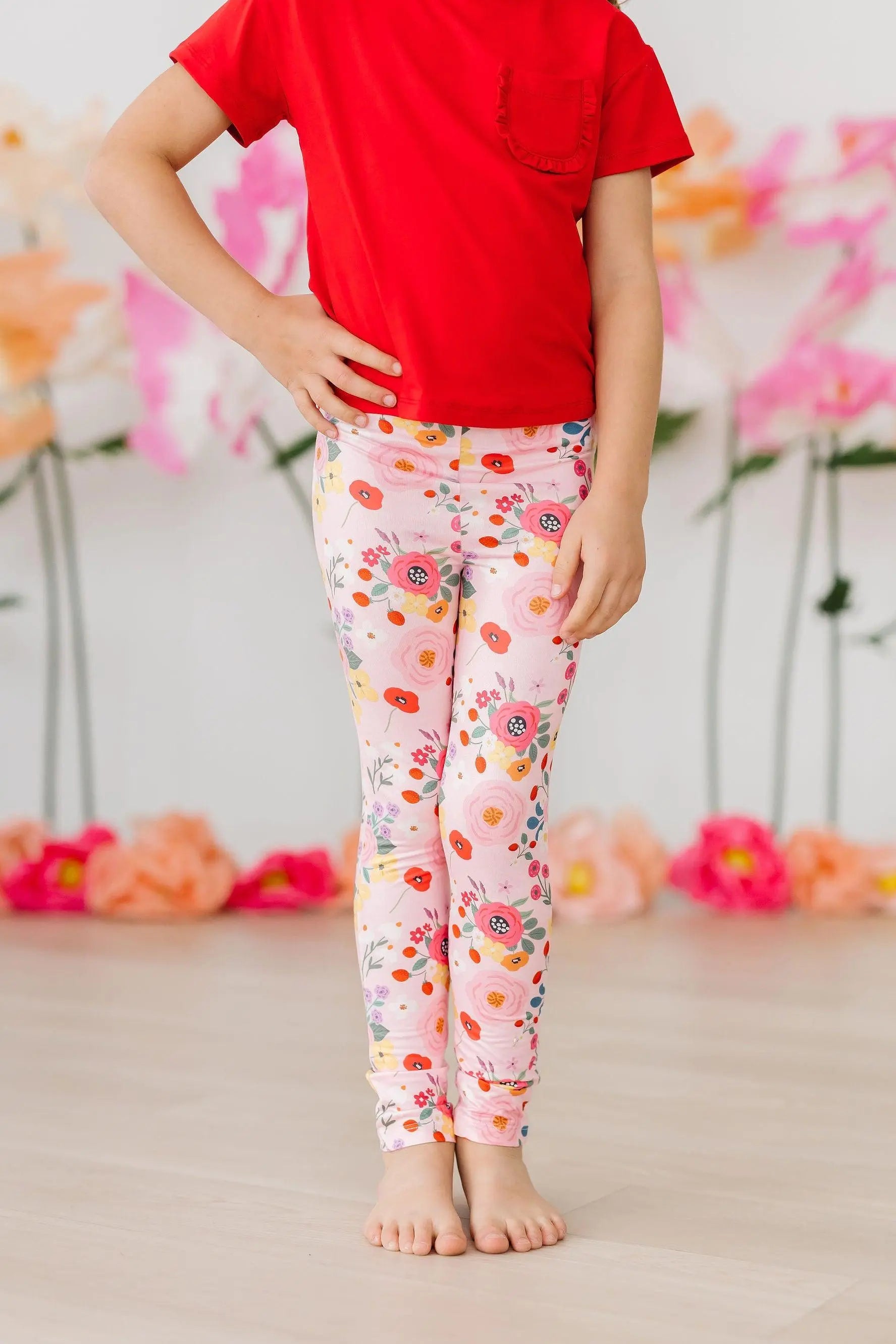Mila & Rose ® Mila And Rose Bouquet Beauty High Waisted Leggings - Apparel & Accessories > Clothing > Pants > Leggings Leggings