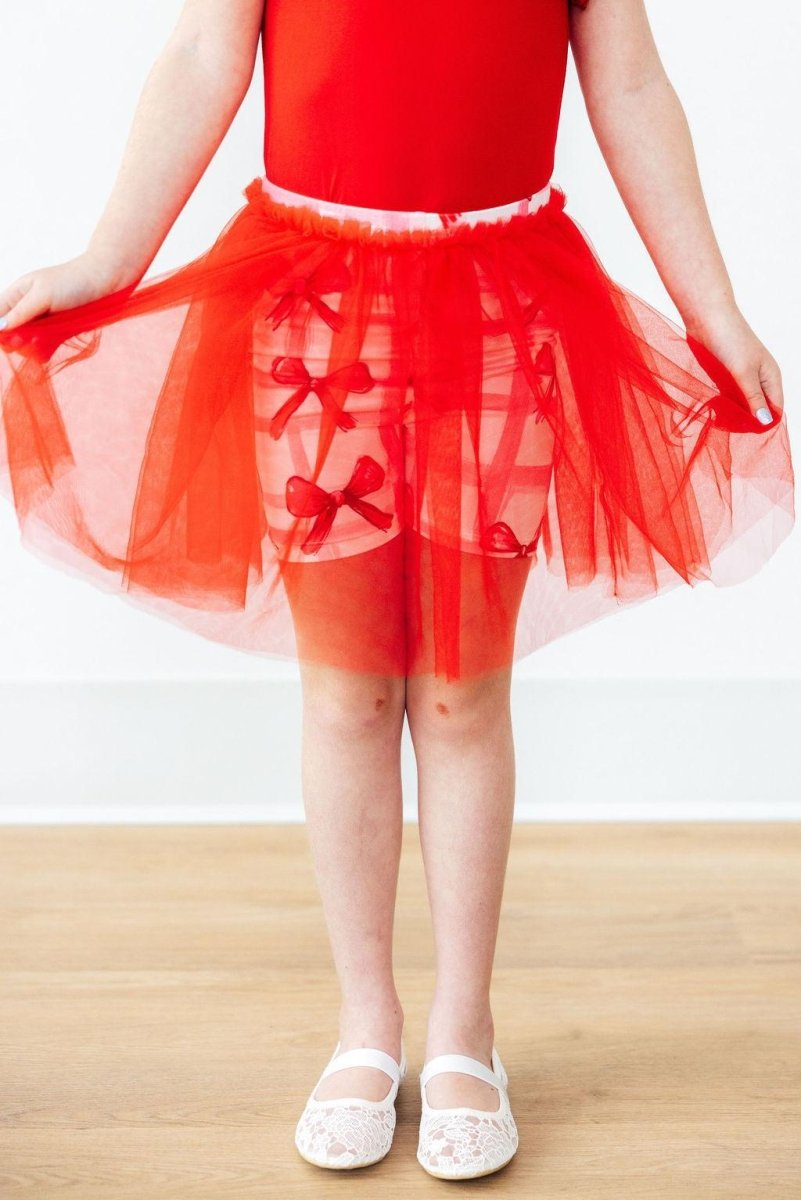 Mila & Rose ® Mila And Rose Bow La La Tutu Shorts For Girls Dancewear - Everetts Place Boutique - 