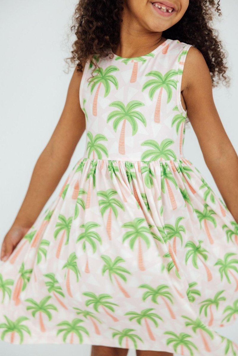 Mila & Rose ® Mila And Rose Breezy Beauty Tank Twirl Dress For Toddlers - Everetts Place Boutique - 