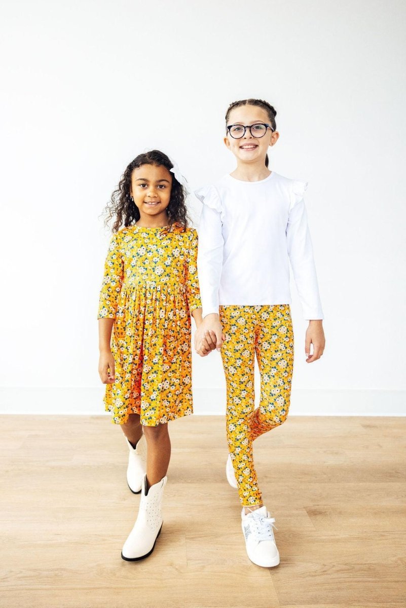 Mila & Rose ® Mila And Rose High Waisted Fall Floral Leggings For Women - Everetts Place Boutique - 