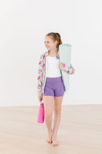 Mila & Rose ® Mila And Rose Playful Purple Active Shorty Shorts For Dance - Everetts Place Boutique - 