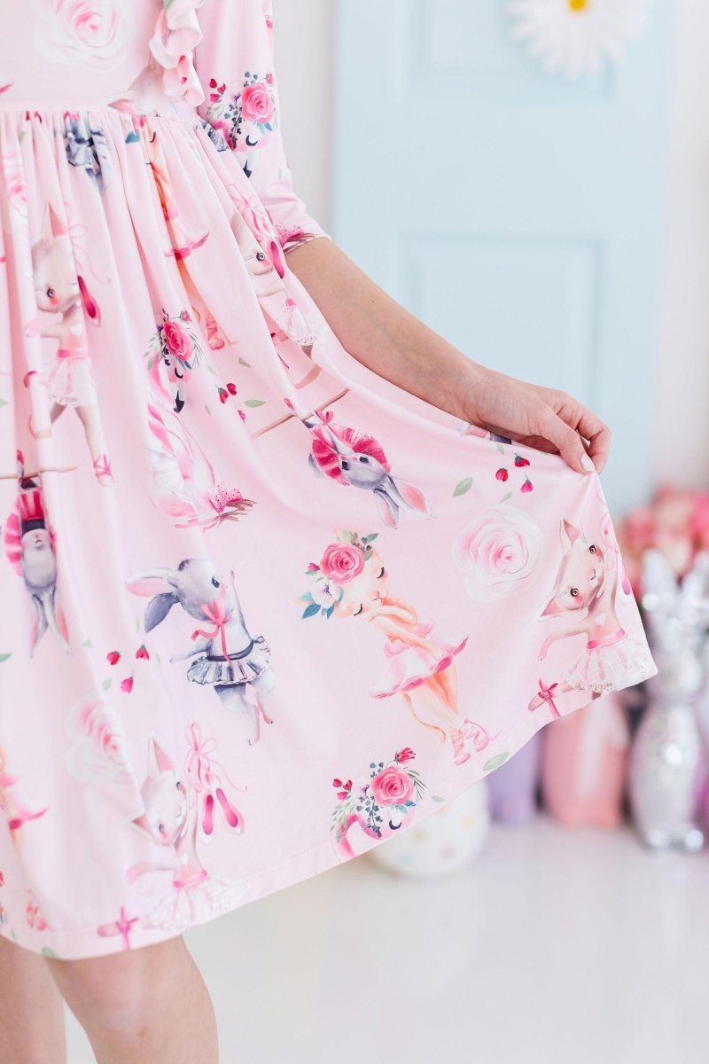 Mila & Rose ® Mila Rose Ballet Beauties Ruffle Twirl Dress for Girls - Everetts Place Boutique - 