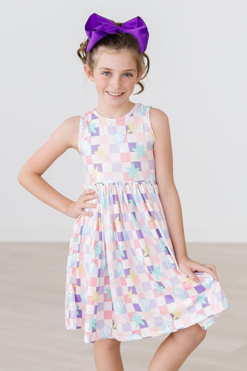 Mila & Rose ® Mila Rose Beach Days Tank Twirl Dress Toddler Easy Wash - Everetts Place Boutique - 