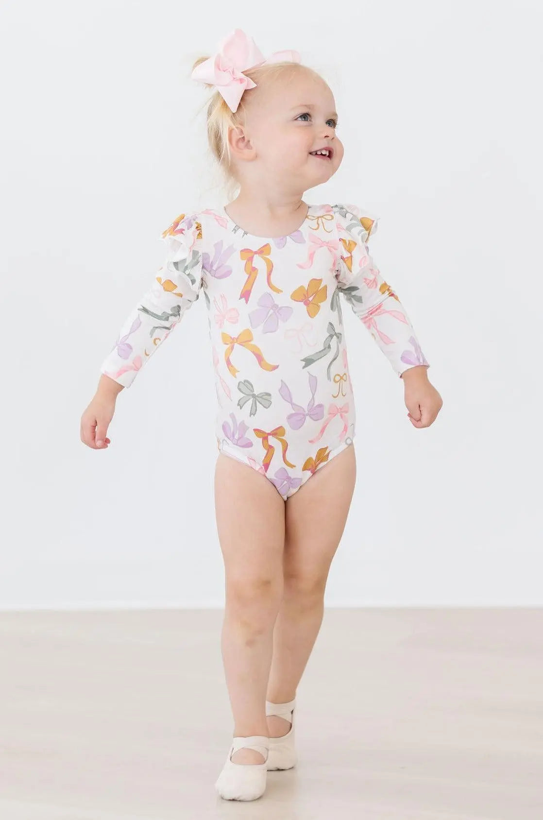 Mila Rose Boho Bows Long Sleeve Flutter Leotard Dancewear Mila & Rose ® Everetts Place: Online Boutique