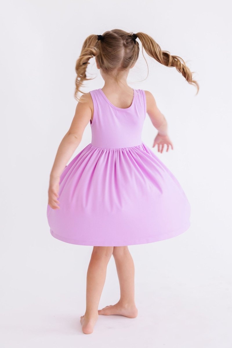 Mila & Rose ® Mila Rose Bright Lilac Tank Twirl Dress For Toddler Girls - Everetts Place Boutique - 
