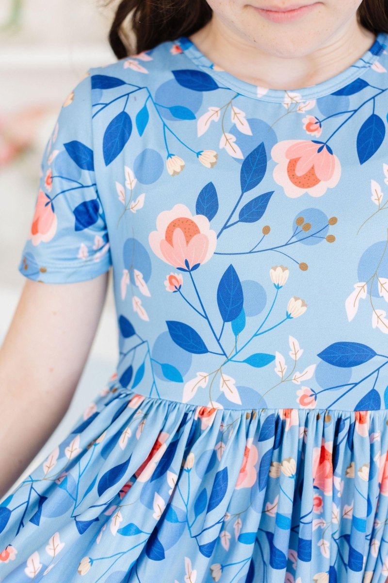 Mila & Rose ® Mila Rose Country Blooms Pocket Twirl Dress For Girls - Everetts Place Boutique - 