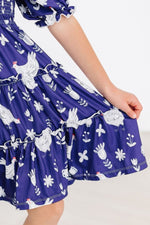 Mila & Rose ® Mila Rose Feathered Friends Smocked Ruffle Dress For Girls - Everetts Place Boutique - 