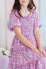 Mila & Rose ® Mila Rose Playful Posy Smocked Ruffle Dress For Girls - Everetts Place Boutique - 