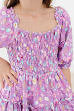 Mila & Rose ® Mila Rose Playful Posy Smocked Ruffle Dress For Girls - Everetts Place Boutique - 