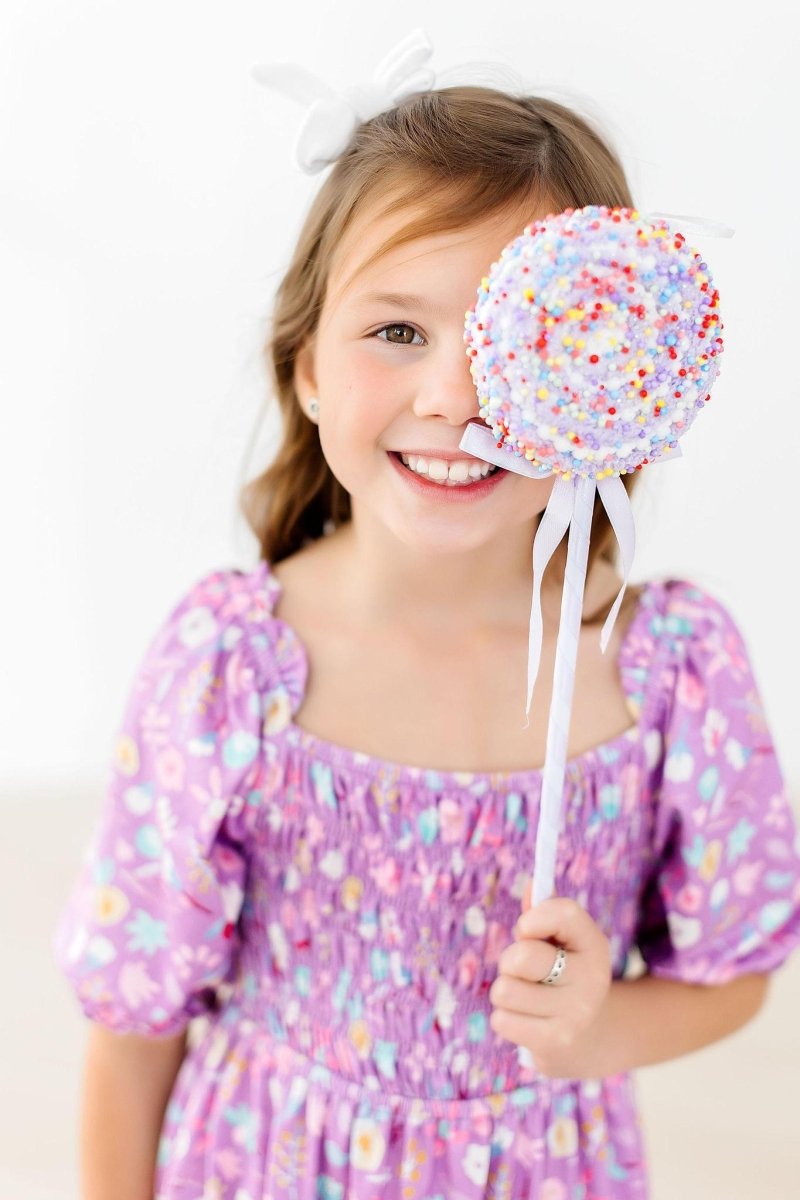 Mila & Rose ® Mila Rose Playful Posy Smocked Ruffle Dress For Girls - Everetts Place Boutique - 