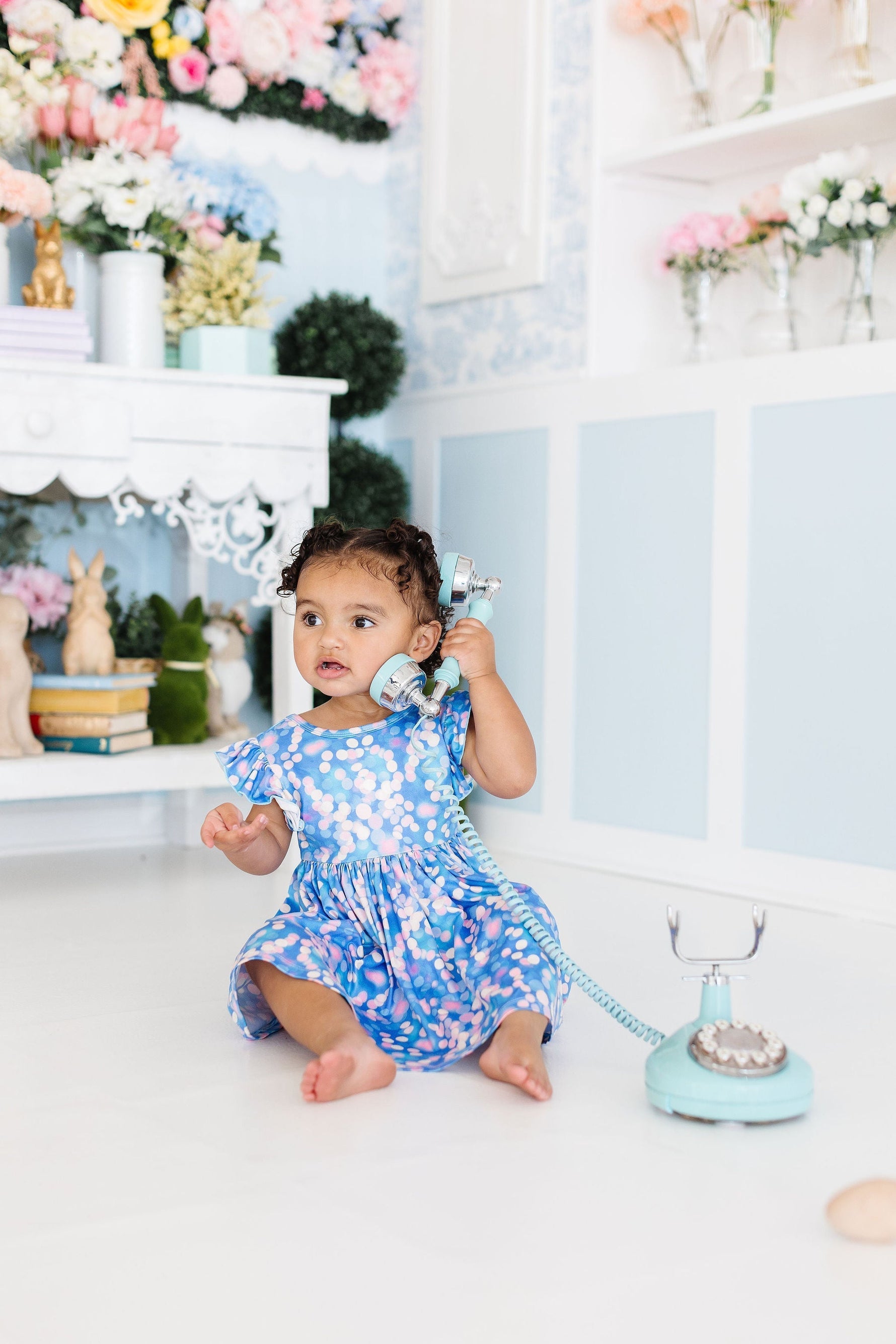 Mila Rose Shimmer Shine Flutter Sleeve Twirl Dress Toddlers Mila & Rose ® Everetts Place: Online Boutique