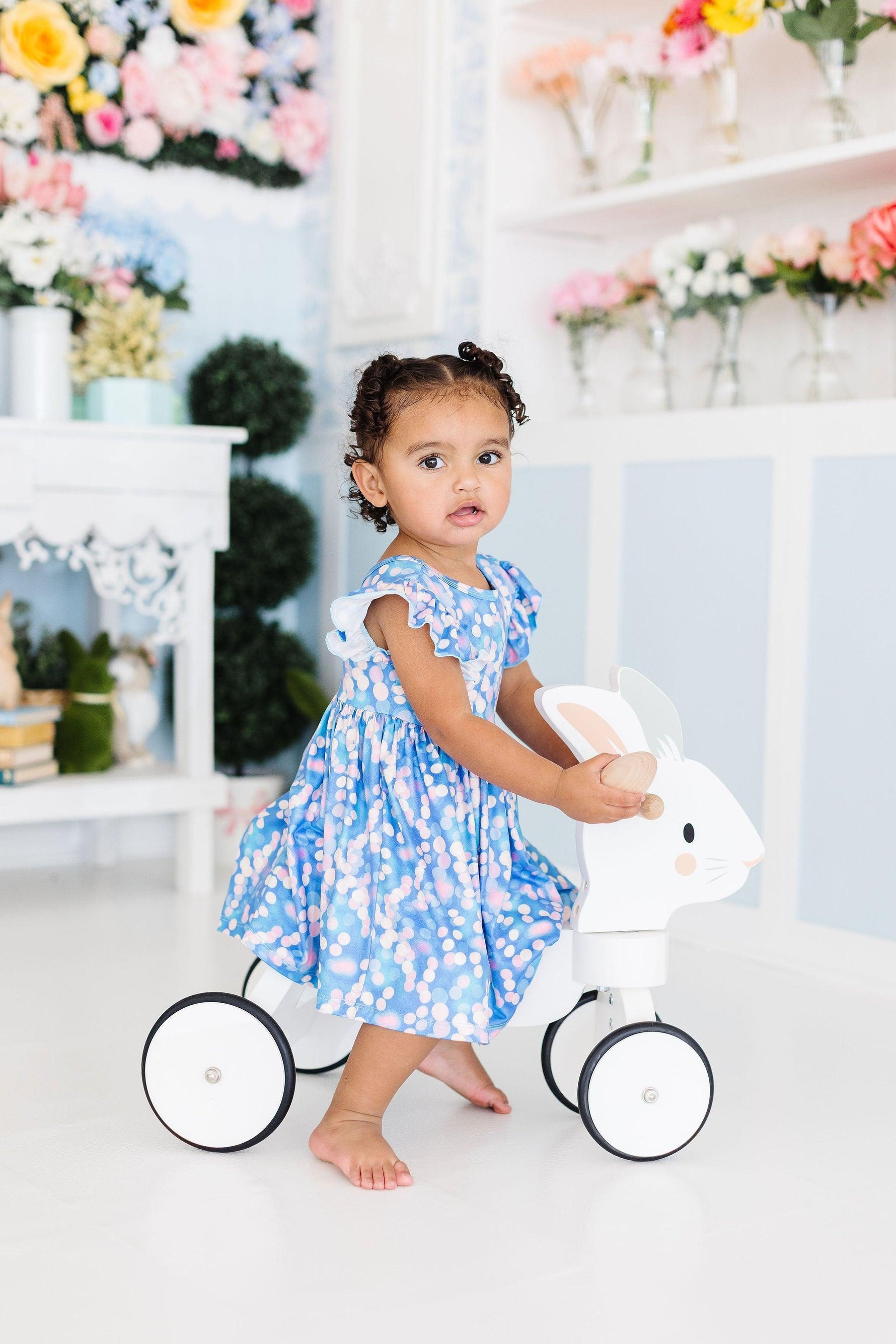 Mila Rose Shimmer Shine Flutter Sleeve Twirl Dress Toddlers Mila & Rose ® Everetts Place: Online Boutique