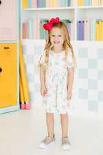 Mila & Rose ® Mila Rose Tied In Love Pocket Twirl Short Sleeve Dress - Everetts Place Boutique - 