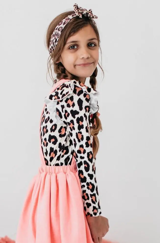 Mila & Rose ® Mila Rose Wild One Long Sleeve Ruffle Tee For Girls - Apparel & Accessories > Clothing > Clothing Tops Ruffle Tee L/S