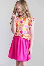 Mila and Rose Dont Worry Be Hippy Short Sleeve Ruffle Tee Mila & Rose ® Everetts Place: Online Boutique