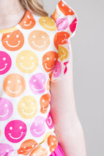 Mila and Rose Dont Worry Be Hippy Short Sleeve Ruffle Tee Mila & Rose ® Everetts Place: Online Boutique