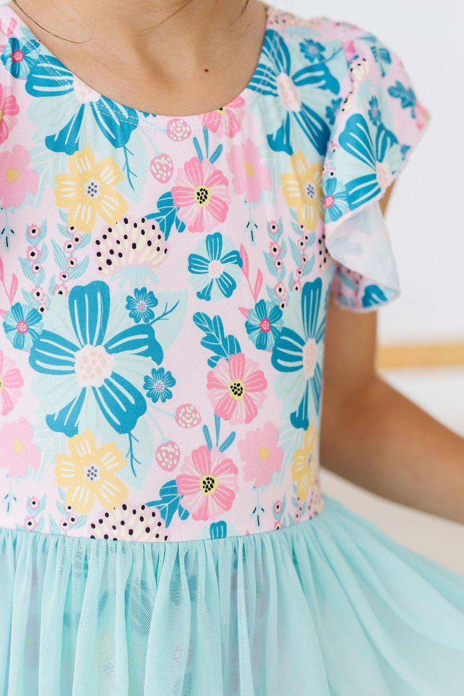 Mila and Rose Floral Garden Short Sleeve Twirl Leotard Mila & Rose ® Everetts Place: Online Boutique