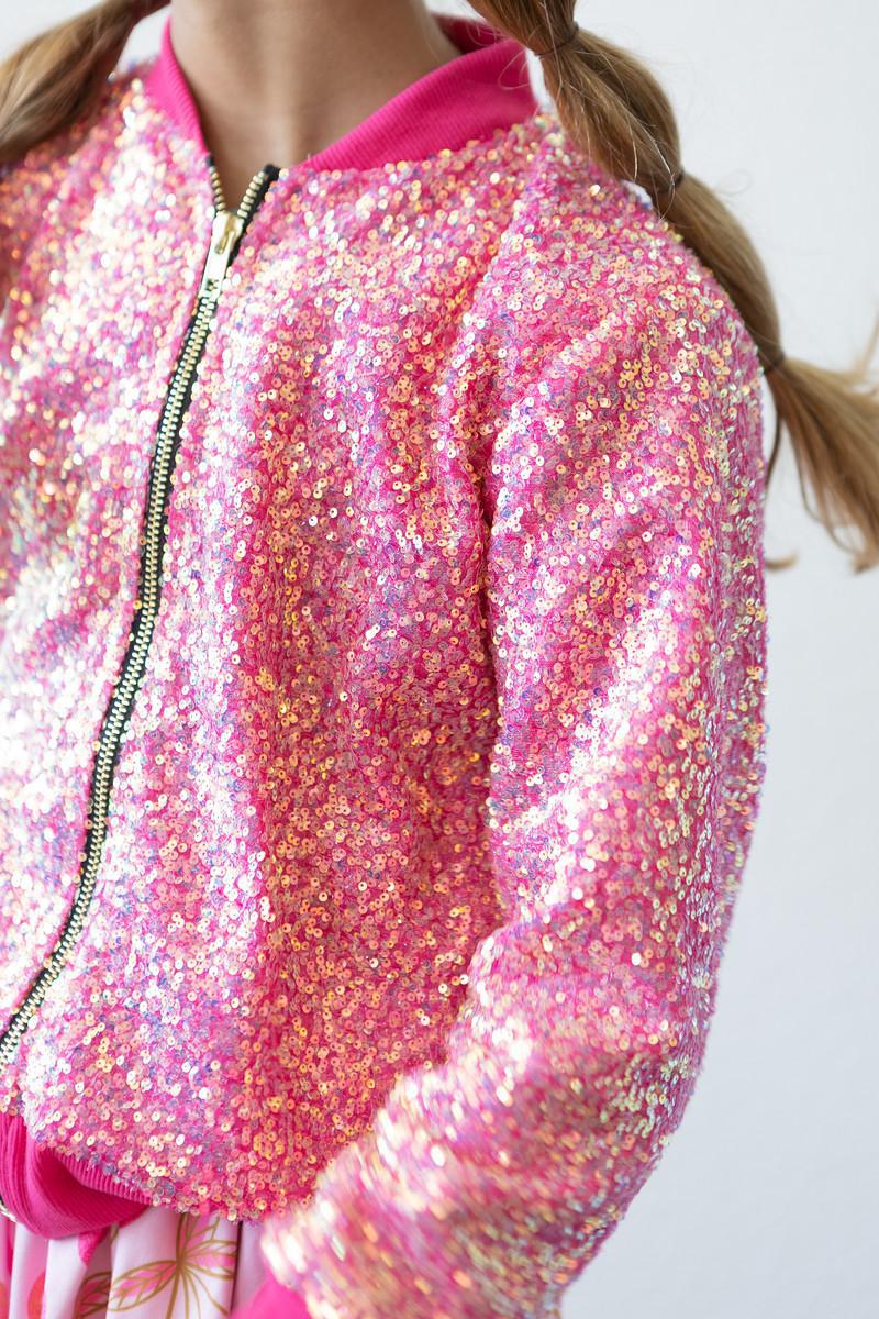 Mila and Rose Hot Pink Sequin Jacket for Happy Girls Mila & Rose ® Everetts Place: Online Boutique