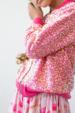 Mila and Rose Hot Pink Sequin Jacket for Happy Girls Mila & Rose ® Everetts Place: Online Boutique