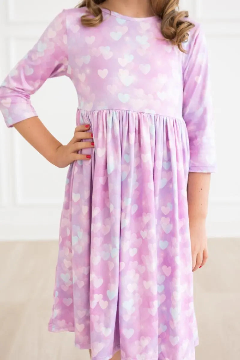 Mila and Rose Love Story Three Quarter Sleeve Pocket Dress Mila & Rose ® Everetts Place: Online Boutique