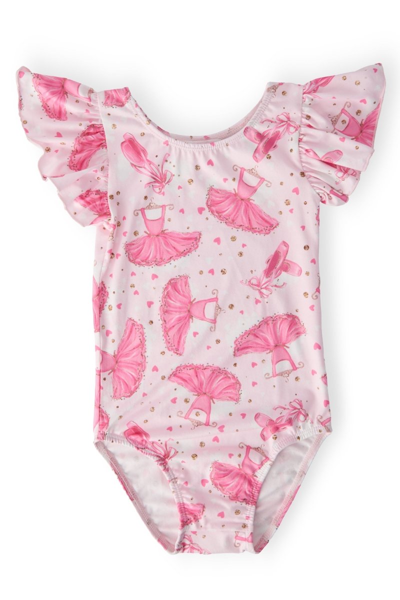 Mila & Rose ® Mila and Rose Pirouette Flutter Sleeve Leotard for Toddlers - Everetts Place Boutique - 