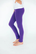 Mila & Rose ® Mila and Rose Purple High Waisted Leggings Slim Fit - Apparel & Accessories > Clothing > Pants > Leggings Leggings