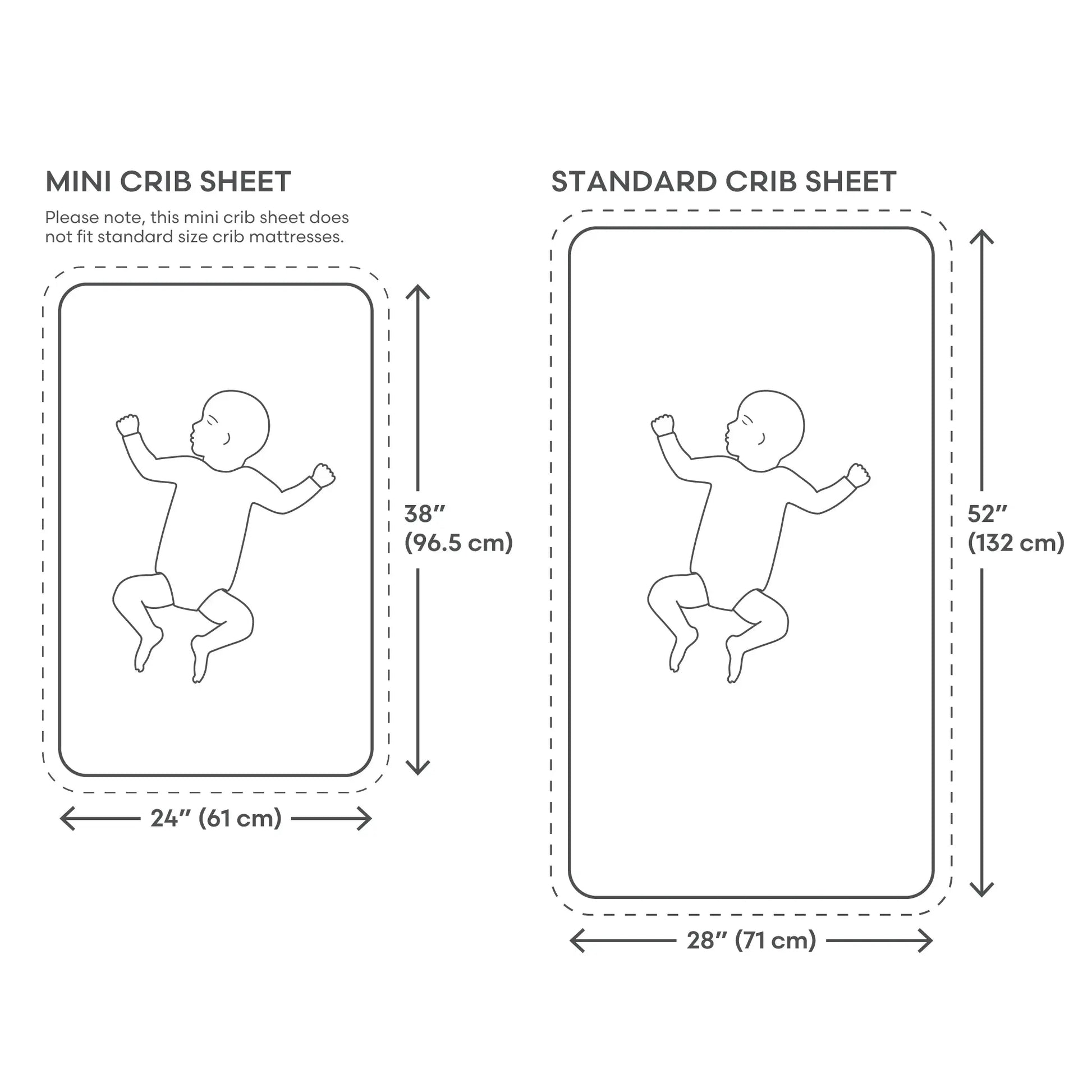 Mini Muslin Crib Sheet 100 Percent Cotton Extra Soft Breathable Fabric Full Elastic Edges Pre-Washed For Softness Mushie