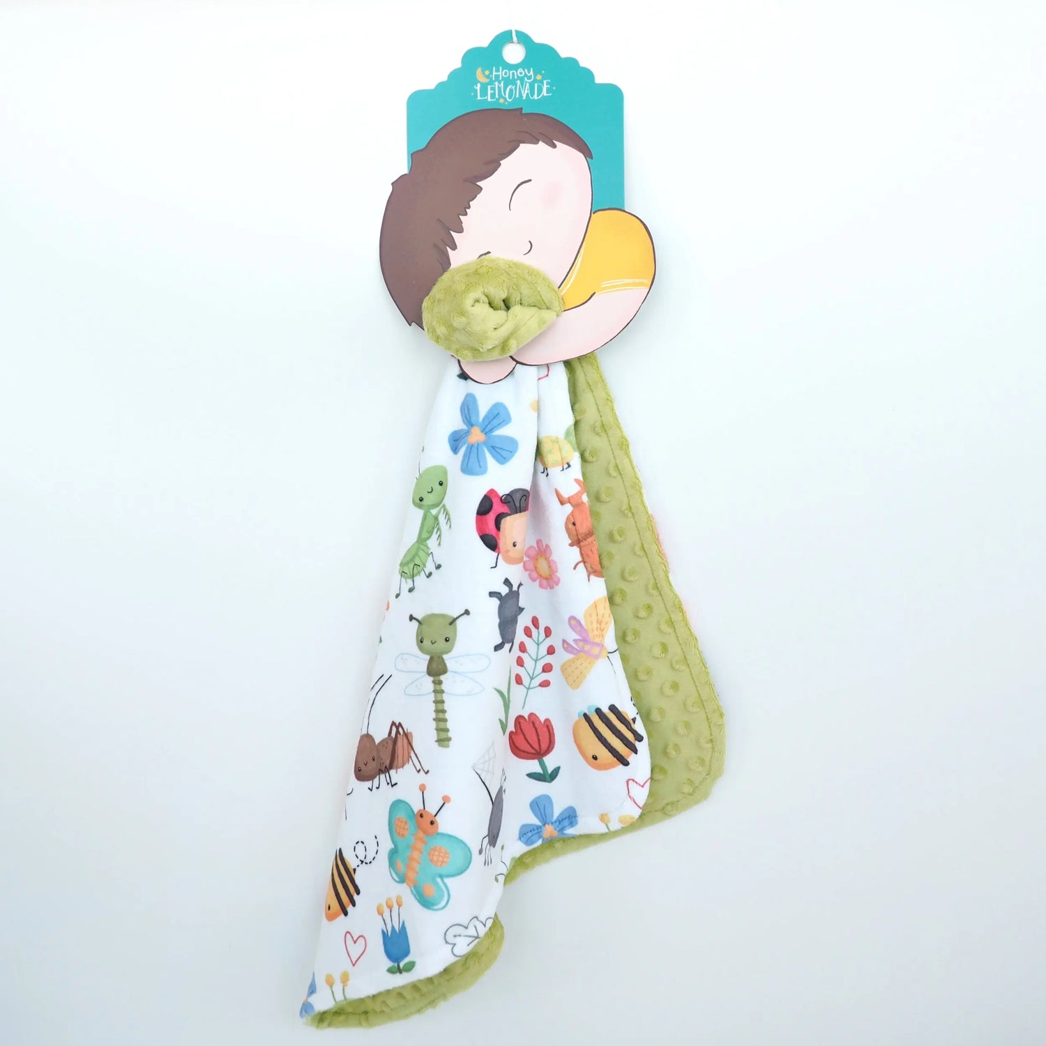 Mini Minky Blanket Bug Buddies Honey Lemonade 