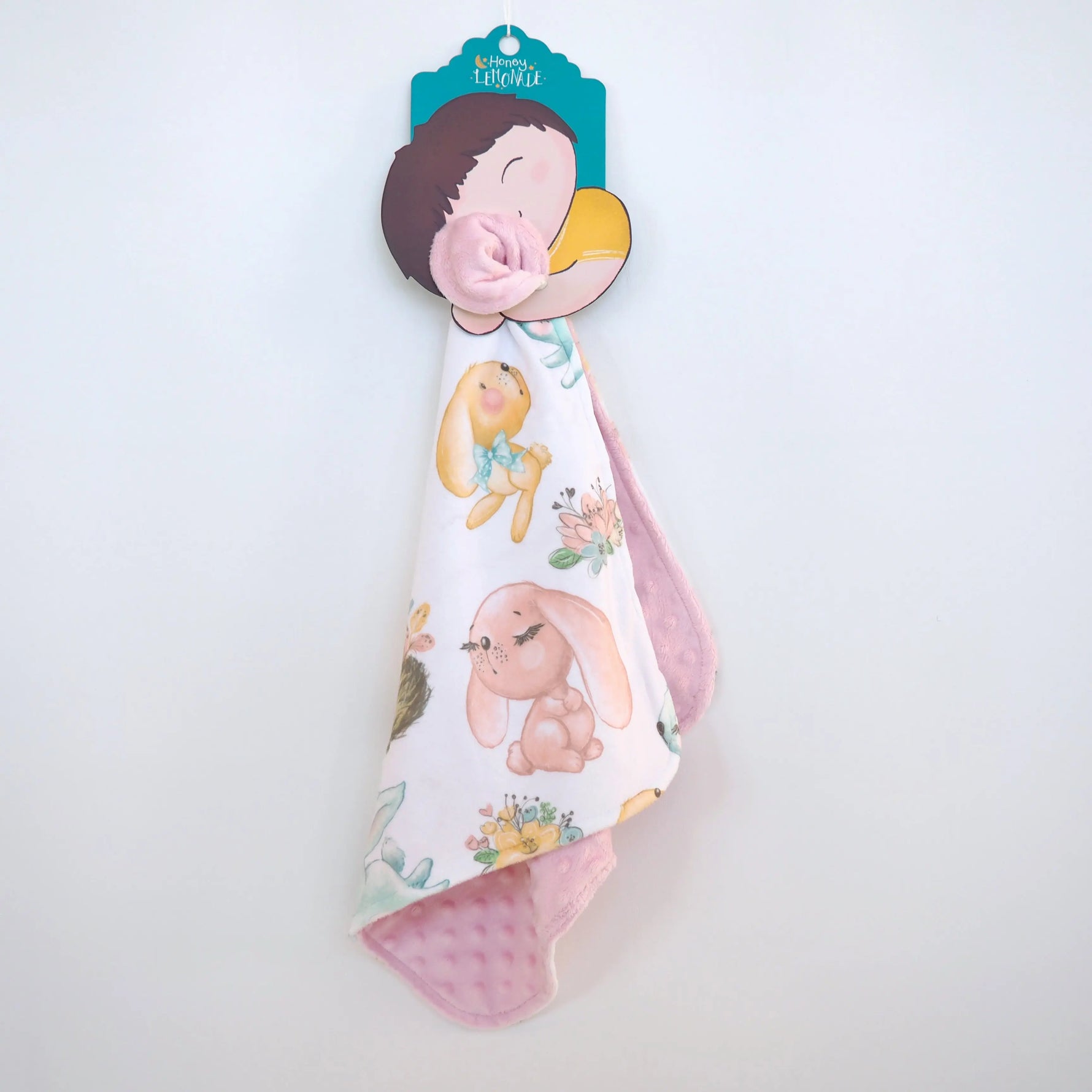 Mini Minky Blanket Bunnies - Pink, Toy, Baby toys, Baby & Toddler Clothing, Pattern | Everetts Place