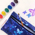 Mini Wet Bag - Little Wings - Office supplies, Pencil case, Stationery, Writing implement, Purple | Everetts Place