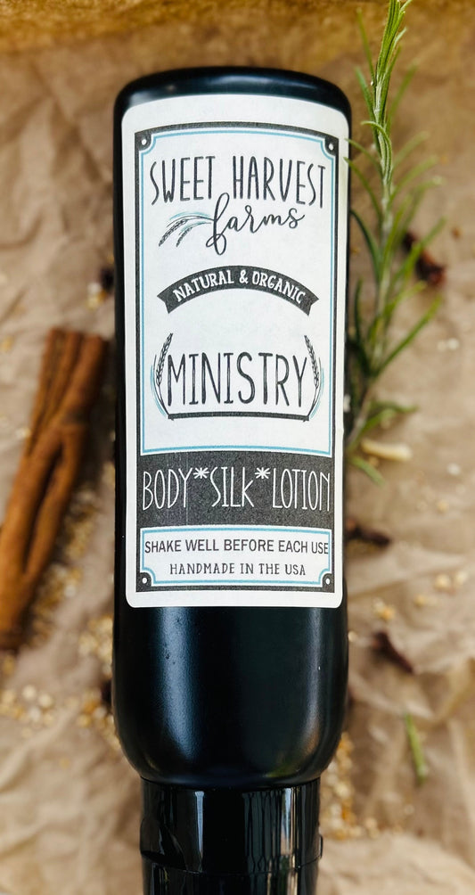 Ministry Organic Luxurious Lotion Thieves Oil Blend Sweet Harvest Farms Everetts Place: Online Boutique